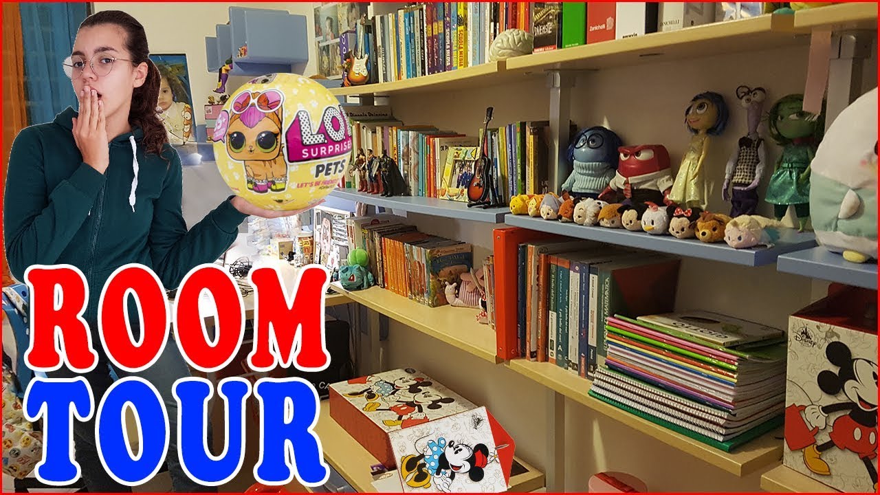 video room tour della mia stanza