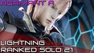 I DON'T GIVE UP! Dissidia Final Fantasy NT (DFFNT) - Lightning Ranked Solo Matches 21 [Adamant A]