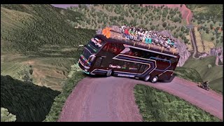 Terrifying Journey ! this road is really scary - world most dangerous roads - Euro Truck Simulator 2