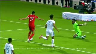اهداف مباراة عمان والصومال الشوط الاول 2-0 محسن الغساني كاس العرب 2021