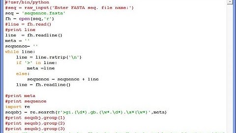 How to read Fasta file : python