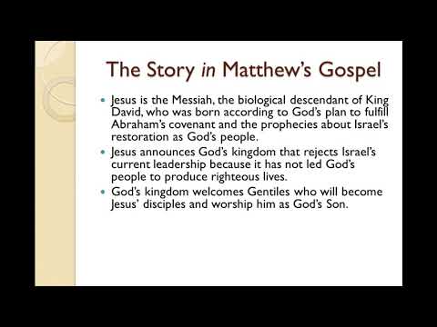 Video: Kaj je glavni poudarek Matejevega evangelija?