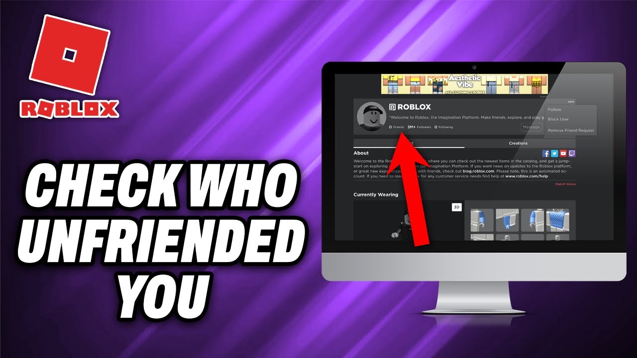 How To Check Who Unfriended You On Roblox YouTube 