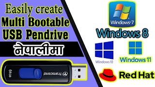 create multi bootable usb in single pen drive in nepali | windows 7,8,10,11, linux | 2024 | tachcare