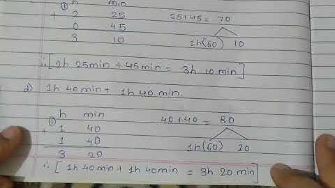 Ex.13B Q.1 Addition of Time|CBSE class 5 maths|chap.13 Time and temperature|Oxford book