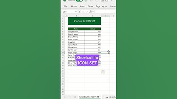 Shortcut to ICON Set‼️#excel #exceltutorials #exceltricks #shorts