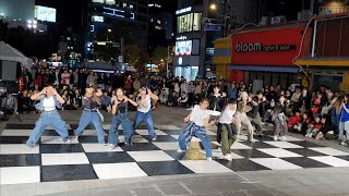 [STREET ARTIST] SEOUL, YONSEI & KOREA UNIVERSITY DANCE TEAM. COMBINED SINCHON BUSKING. 231104.