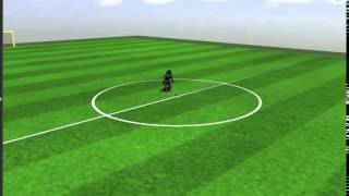 Robocup Soccer Simulation 3D, Gazebo, Testing with one agent