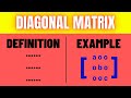 Diagonal Matrix: Types, Definition & Example π