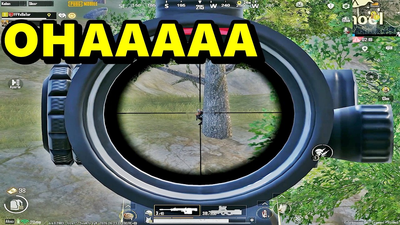 BATUR TERSİNDEN UYANIRSA NE OLUR ? BATUR GAME SOLO SQUAD PUBG MOBİLE