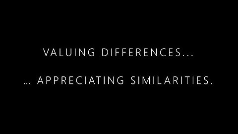 Valuing Differences... Appreciating Similarities. [Discussion]
