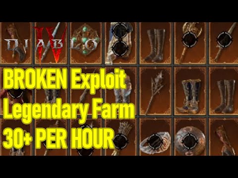 BEST Diablo 4 legendary farm exploit, BROKEN TRICK, 30+ Legendaries PER HOUR