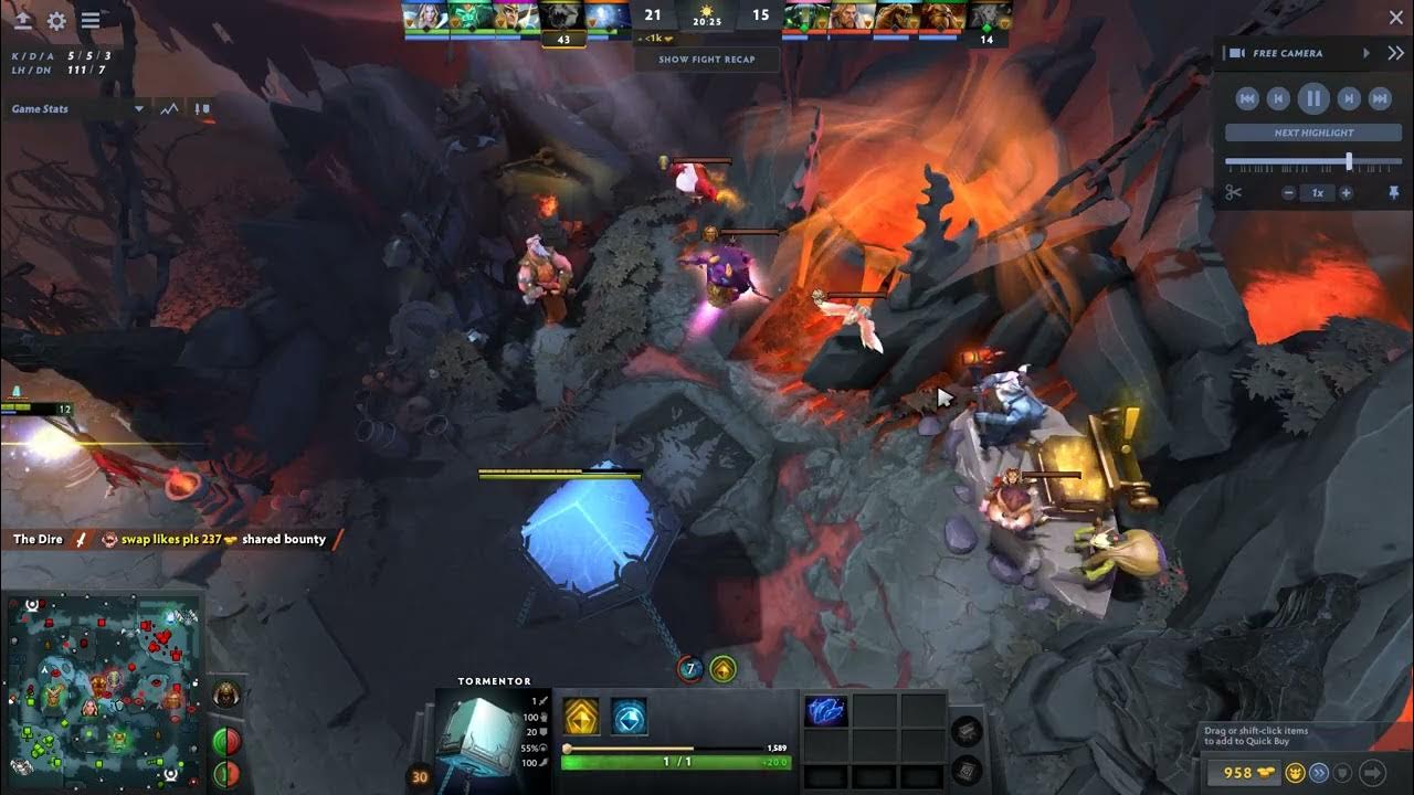 How to destroy the fountain in Dota 2! (next level griefing) YouTube