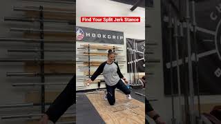 Find Your Split Jerk Stance #weightlifting #olympicweightlifting