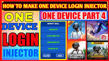 How to make one device login injector | One device injector #onedevicelogin #part4