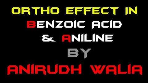 Ortho Effect in Benzoic Acid and in Aniline| JEE Advanced NEET | Organic chemistry tricks