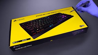 Corsair K70 Low Profile Mechanical Gaming Keyboard Unboxing - ASMR