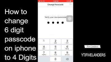 How to change 6 digit passcode to 4 digits on Iphone 5s/6/7/8| IOS11|