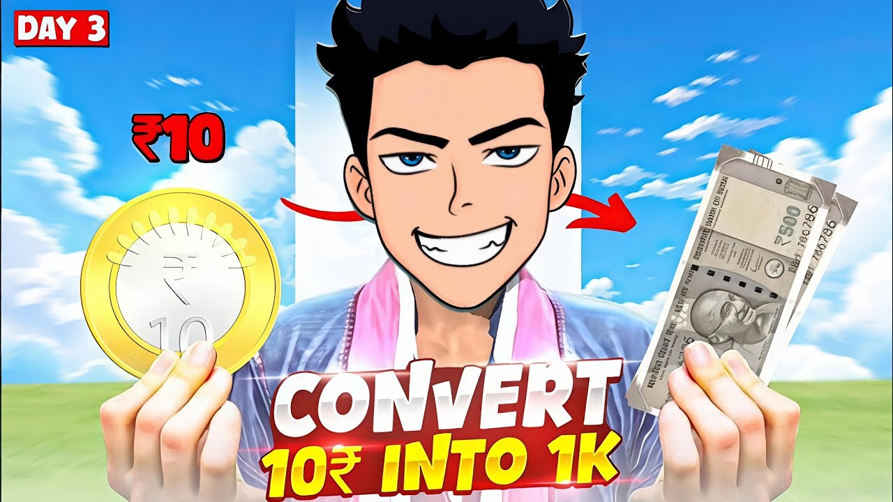 CONVERTING 🤯 10RS INTO 1K 🤑 IN 7 DAYS 🥶 BY PLAYING SOLO-DUO TOURNAMENT 🤯|| #day@aktu01 @SNOMYFF