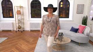 Susan Graver Set of 2 Print &amp; Solid Liquid Knit Tops on QVC