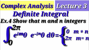Lec 4 Complex Analysis / Complex Integration / Definite Integral Solved Ex. No.4