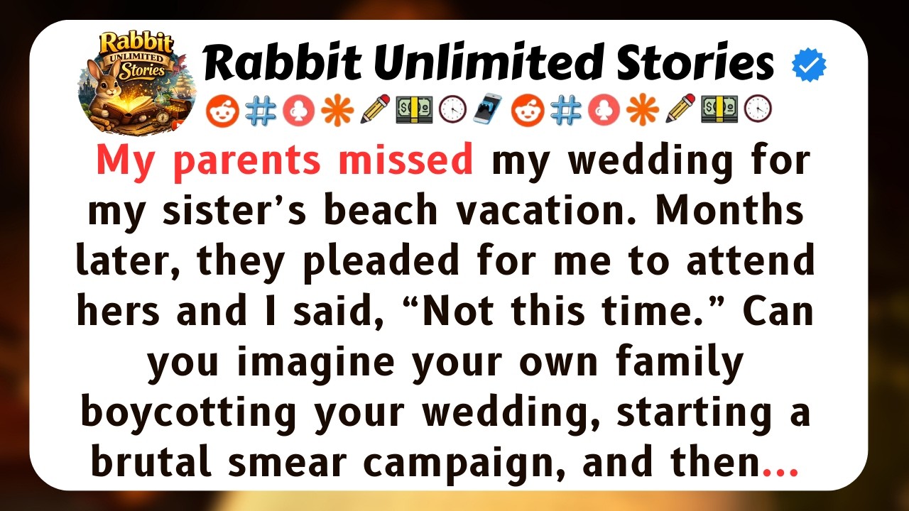 My parents missed my wedding for my sister’s beach vacation...[Full Stories]