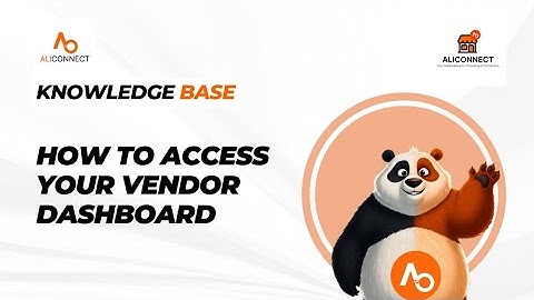 How to Access your Vendor Dashboard 