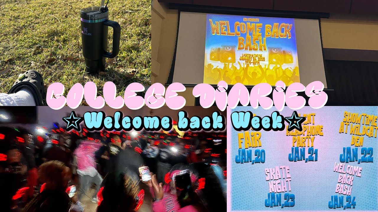 College Diaries Vol.1 | Welcome Back Week | Org Fair, Headphone Party ...