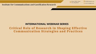 Episode 1: Critical Role of Research in Shaping Effective Communication Strategies and Practices