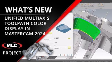 NEW Customizable Color Display in Unified Multiaxis Toolpath - Mastercam 2024