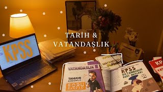 KPSS TARİH & VATANDAŞLIK ÇALIŞMALARIM ☘️ derslere geri dönüş 📚motivasyonsuzluk