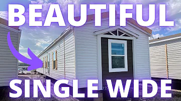 BRAND NEW & BEAUTIFUL single wide mobile home! 2 main bedroom closets! Mobile Home Tour