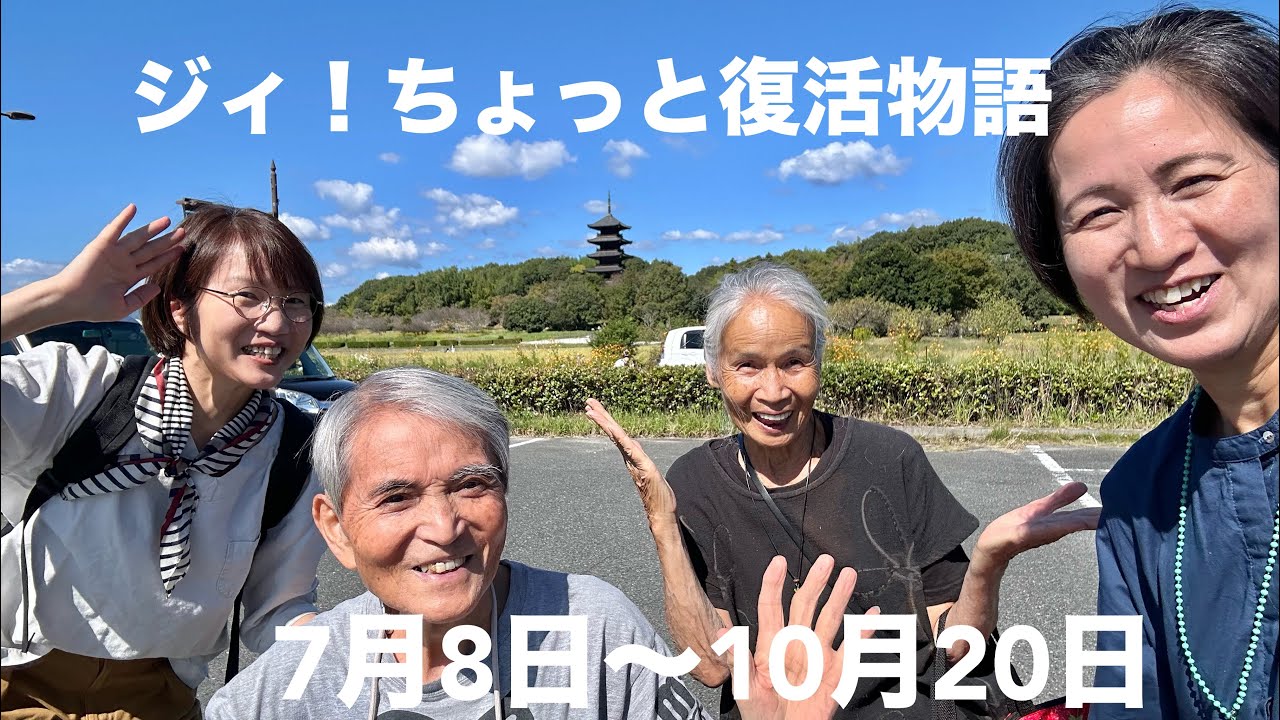 前回の旅大阪！ジィの体調不良で急遽倉敷に戻る。その日の入院、後日手術、ジィの体は悲鳴をあげていました。前兆は色々あった様ですが、病院にも行ったのですが95泊の入院でした。少し復活したジィを見てね！