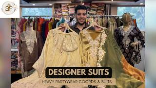 Designer Partywear Coord Sets 🔥 Kanjivaram Fabric | Heavy Handwork | Chandni Chowk Collection