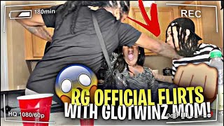 RG Flirts With GloTwinz Mom