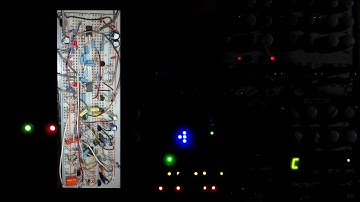 Analog Drum Kit Synth on Breadboard, testing with Arduino Clock Divider Logic Thing
