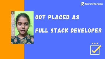 Besant Technologies T Nagar Review | Fresher Pavithra Got Placed 3Lac | Full Stack Developer Course