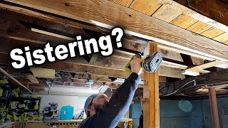 'Sistering' a Cracked Broken Floor Joist