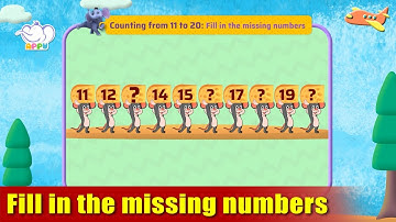 K1 - Module 10 - Exercise 3 Fill in the missing numbers | Appu Series | Kindergarten Math Learning