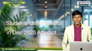 CMA Final Dec 2025 Attempt Result and Gift for Unsuccessful Students || CA Nagendra Sah