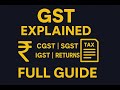 What is GST Full Guide  – Types, Rates, &amp; How It Works” explain CGST, SGST and IGST #gst #csgt #IGST