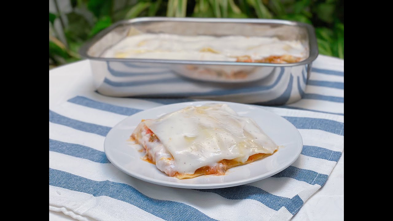 Lasaña de pisto y atún sin horno con Monsieur Cuisine