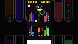 Water Sort Puzzle level 749 solution