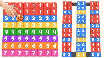 Cubes control - merge number - 2048 cube control gameplay All Levels part 1 #cubescontrol