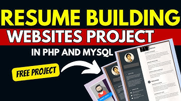 Resume Building Websites Project in PHP |