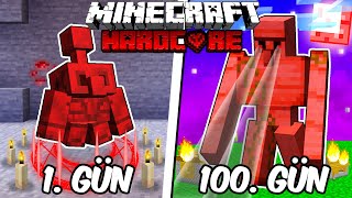 Hardcore Minecraftta Kanli Golem Olarak 100 Gün Geçirmemin Hikayesi