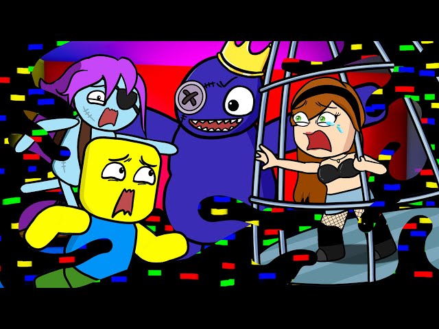 Rainbow Friends Corrupted Blue x Green, Pink and Purple Roblox Animation, WillCrafter