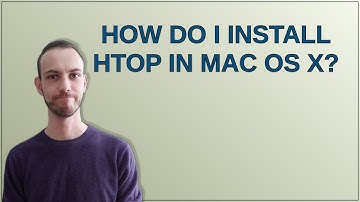 Unix: How do I install htop in mac OS X?