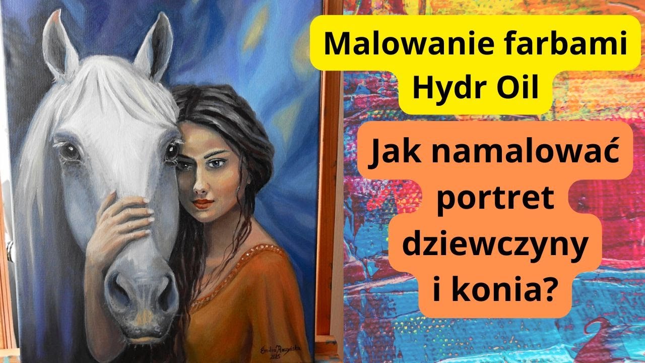 👉Jak zacząć malować?🎨odc.11 Po raz pierwszy maluję portret farbami HYDR OIL ! Jak się sprawdziły?