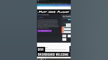 Divi Dashboard Welcome - Divi Plugins
